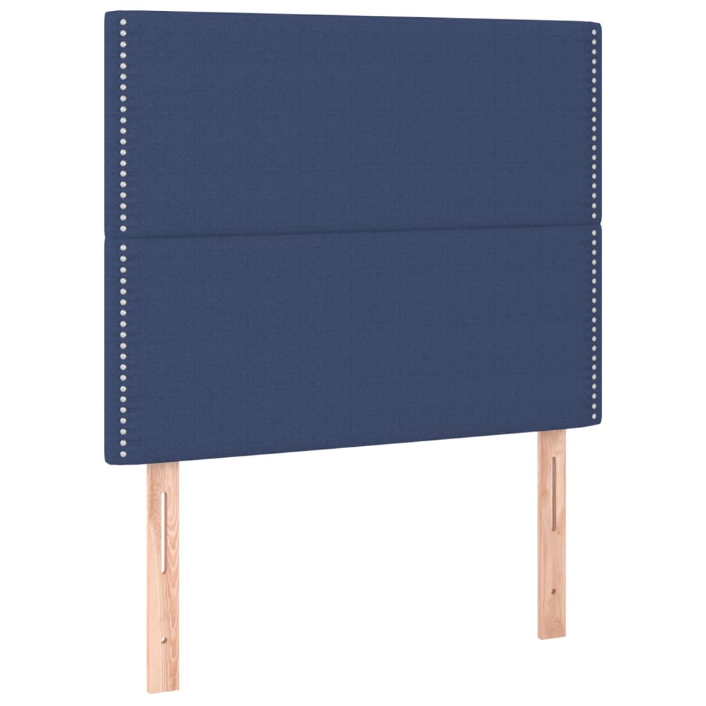 Bedframe zonder matras 90x190 cm stof blauw is nu te koop bij PeponiXL, paradijselijk wonen!