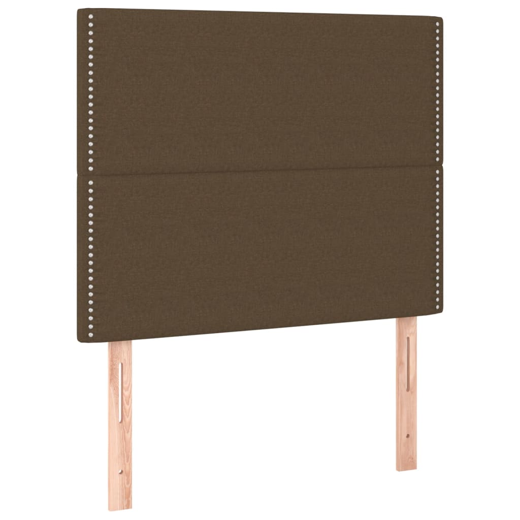 Bedframe zonder matras 90x200 cm stof donkerbruin is nu te koop bij PeponiXL, paradijselijk wonen!