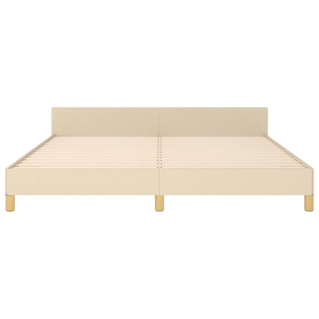 Bedframe zonder matras stof crèmekleurig 180x200 cm is nu te koop bij PeponiXL, paradijselijk wonen!