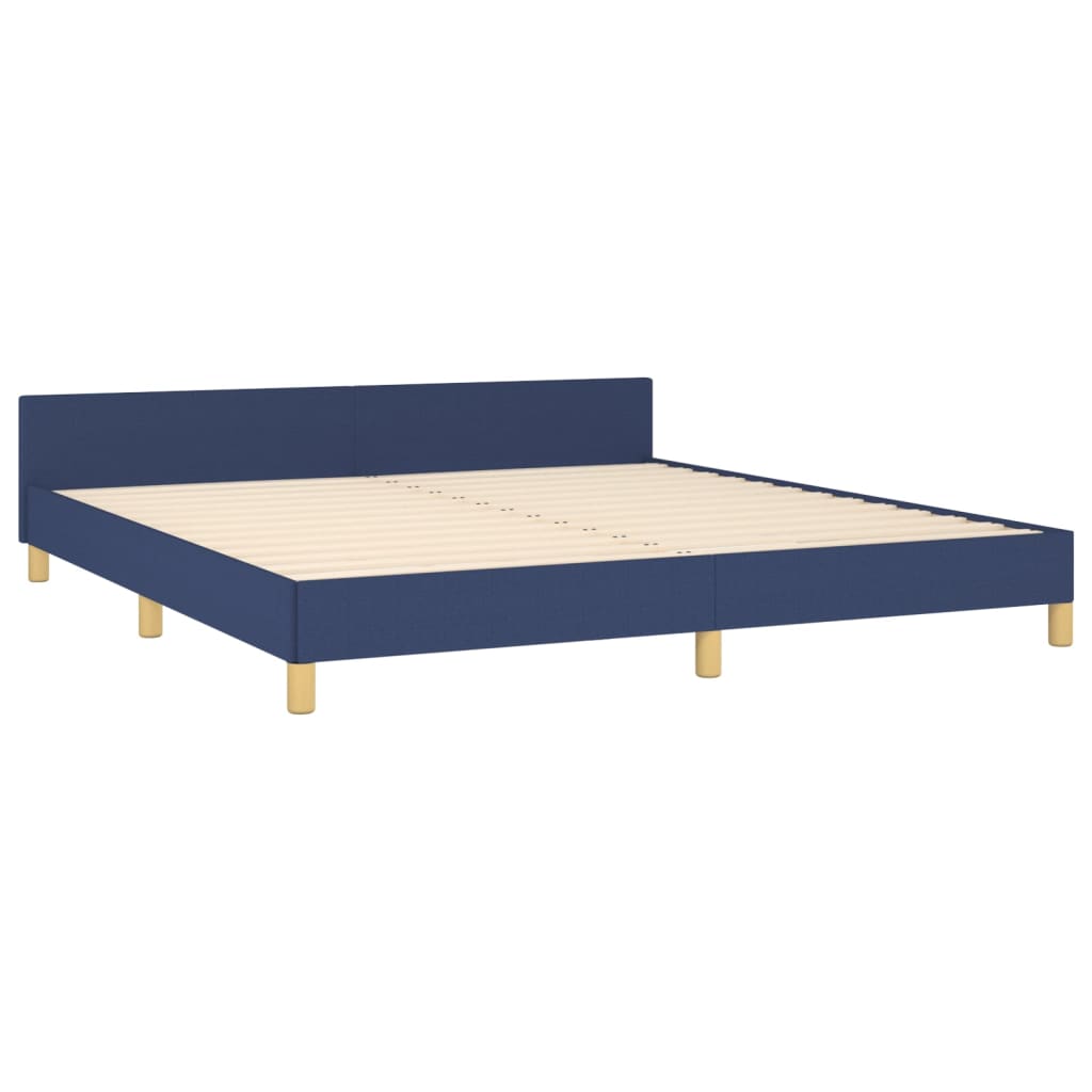 Bedframe zonder matras stof blauw 180x200 cm is nu te koop bij PeponiXL, paradijselijk wonen!