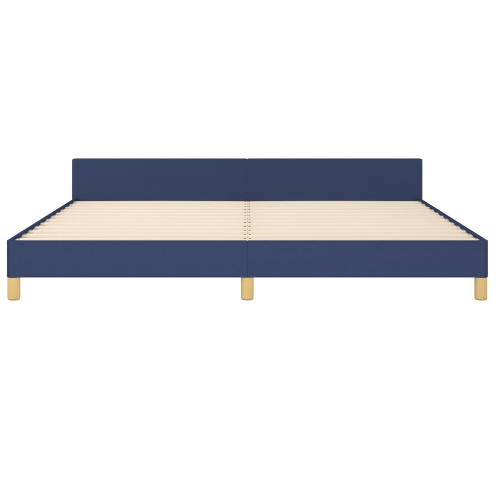 Bedframe zonder matras stof blauw 200x200 cm