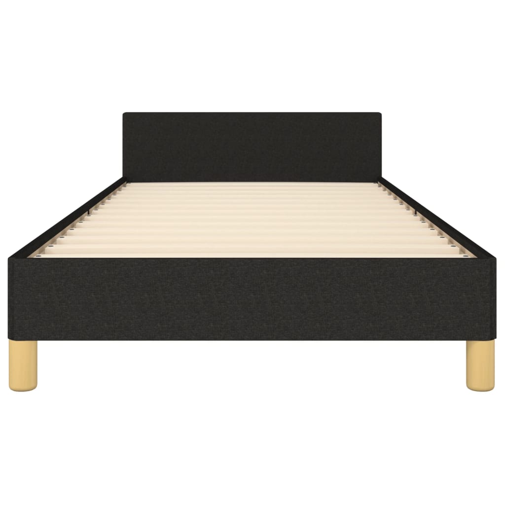 Bedframe zonder matras 100x200 cm stof zwart is nu te koop bij PeponiXL, paradijselijk wonen!