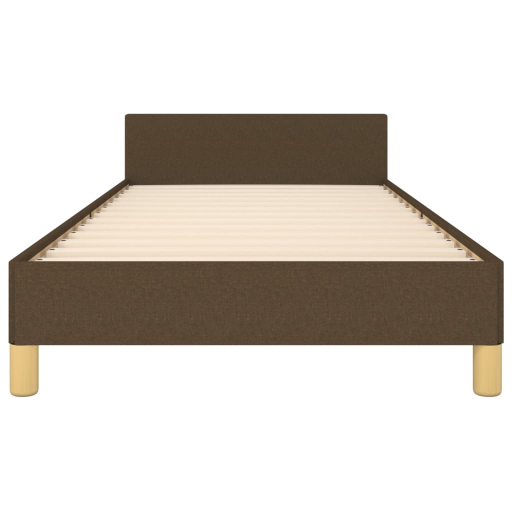 Bedframe zonder matras 100x200 cm stof donkerbruin is nu te koop bij PeponiXL, paradijselijk wonen!