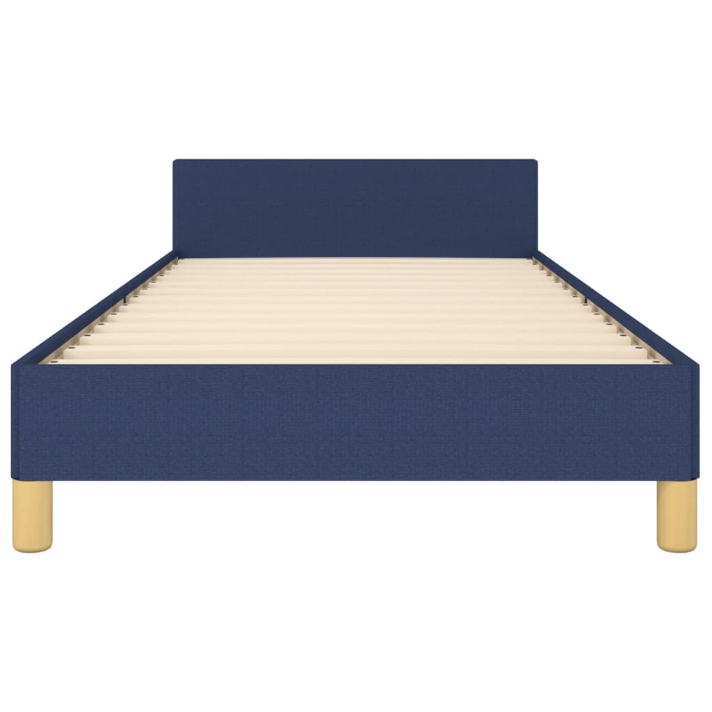 Bedframe zonder matras 100x200 cm stof blauw is nu te koop bij PeponiXL, paradijselijk wonen!