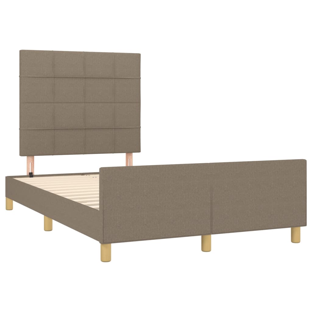 Bedframe zonder matras 120x200 cm stof taupe is nu te koop bij PeponiXL, paradijselijk wonen!