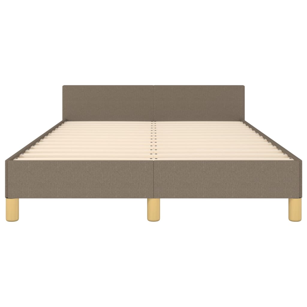 Bedframe zonder matras 120x200 cm stof taupe is nu te koop bij PeponiXL, paradijselijk wonen!