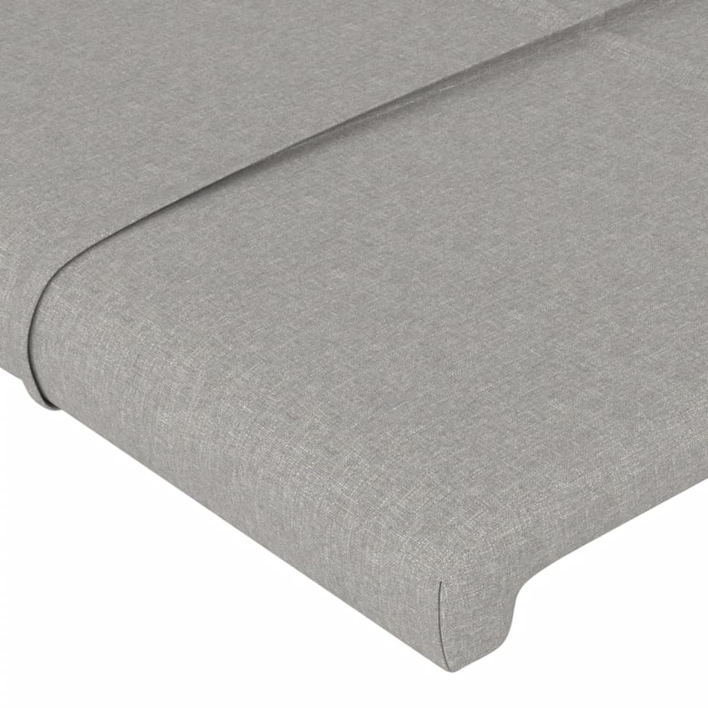 Bedframe zonder matras stof lichtgrijs 140x190 cm is nu te koop bij PeponiXL, paradijselijk wonen!