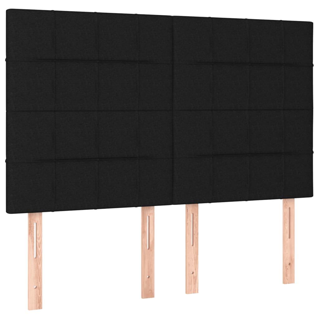 Bedframe zonder matras stof zwart 140x190 cm is nu te koop bij PeponiXL, paradijselijk wonen!