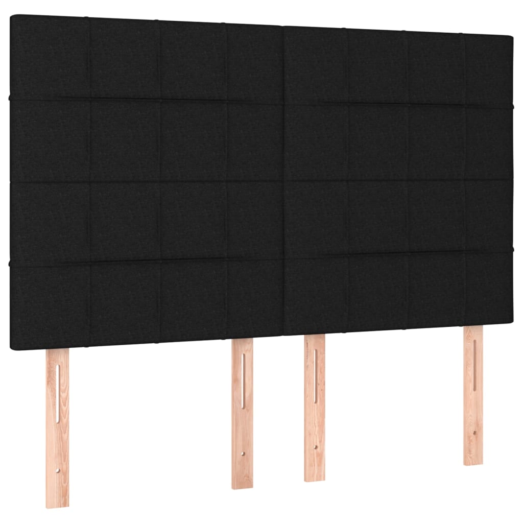 Bedframe zonder matras stof zwart 140x200 cm is nu te koop bij PeponiXL, paradijselijk wonen!