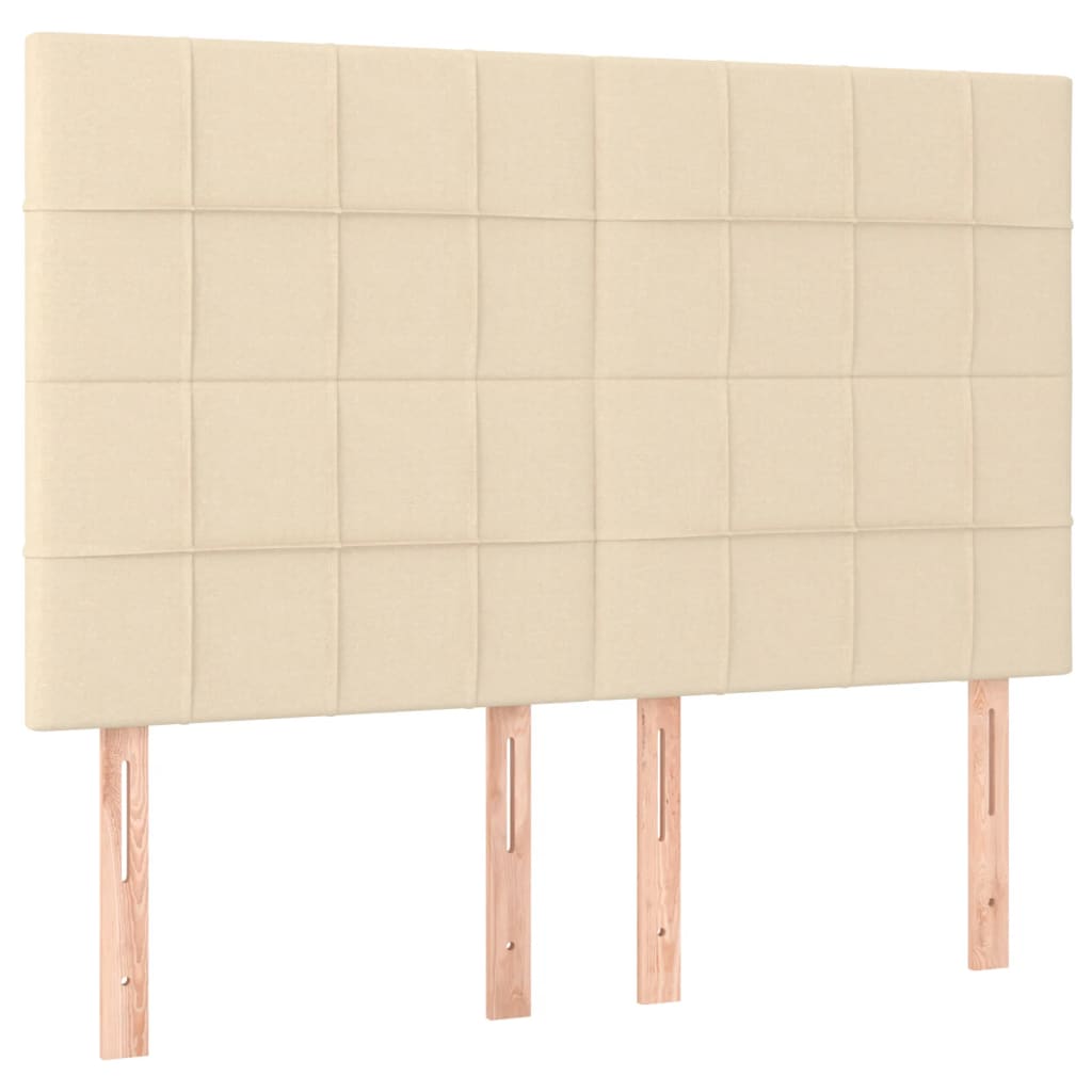 Bedframe zonder matras stof crèmekleurig 140x200 cm is nu te koop bij PeponiXL, paradijselijk wonen!