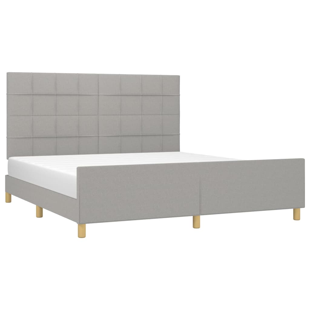 Bedframe zonder matras stof lichtgrijs 180x200 cm is nu te koop bij PeponiXL, paradijselijk wonen!