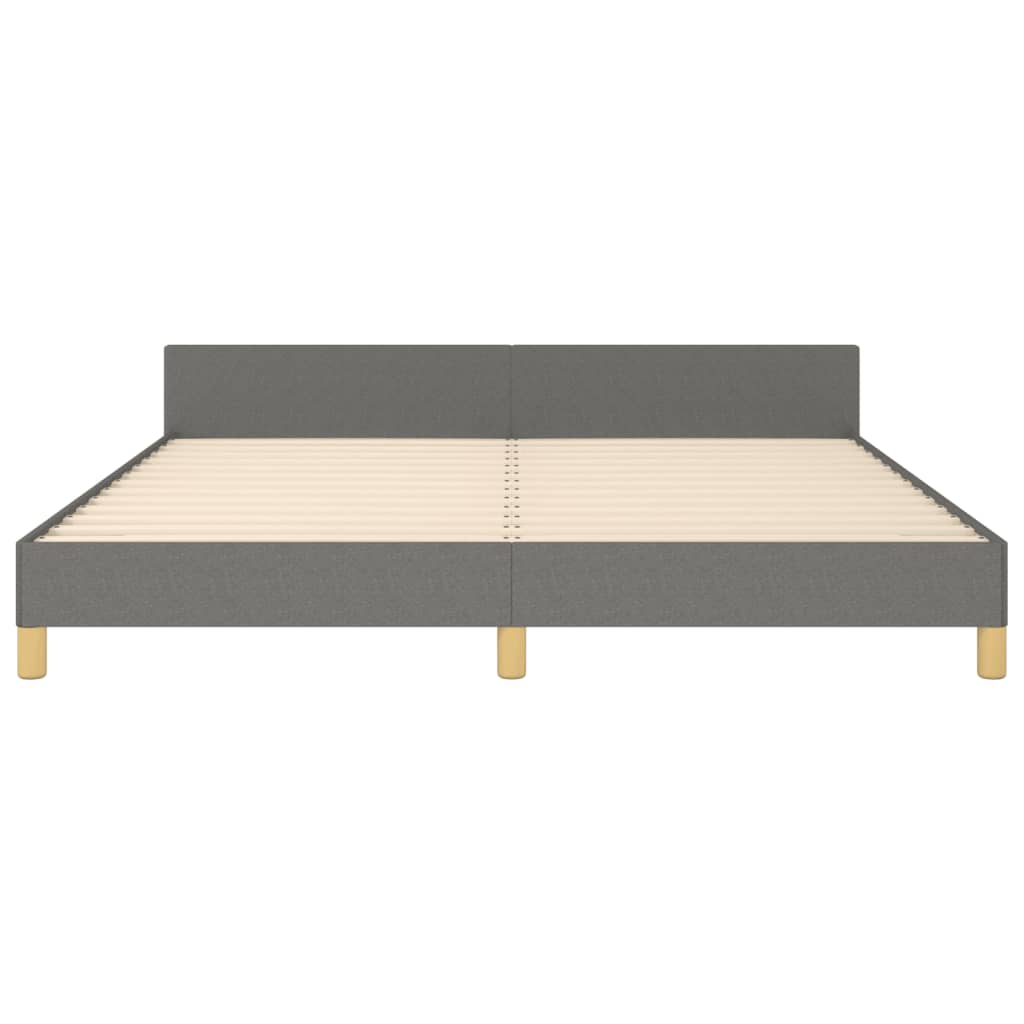 Bedframe zonder matras stof donkergrijs 180x200 cm is nu te koop bij PeponiXL, paradijselijk wonen!