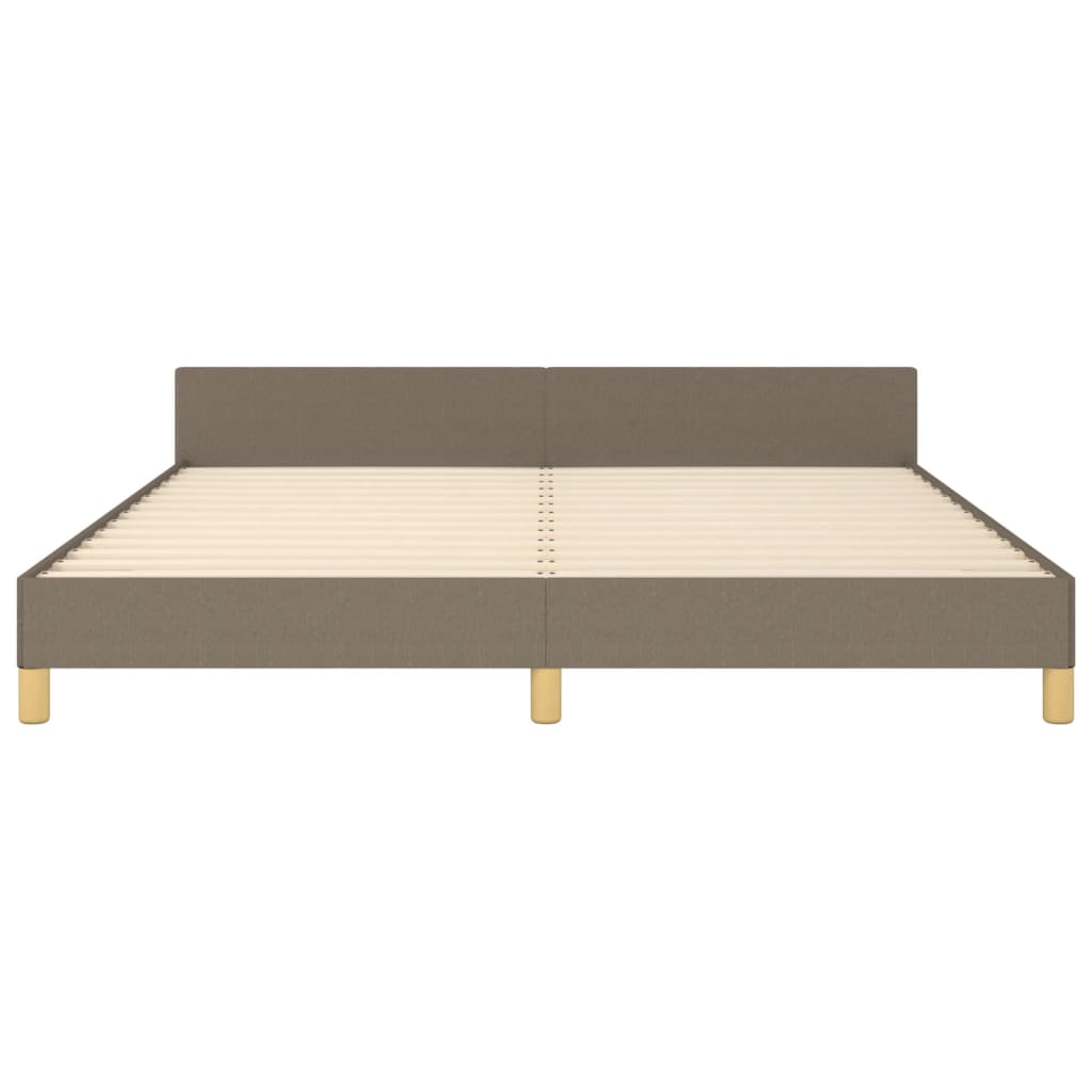Bedframe zonder matras stof taupe 180x200 cm is nu te koop bij PeponiXL, paradijselijk wonen!