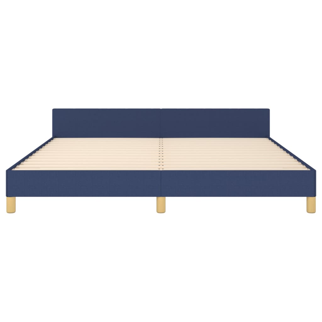 Bedframe zonder matras stof blauw 180x200 cm is nu te koop bij PeponiXL, paradijselijk wonen!