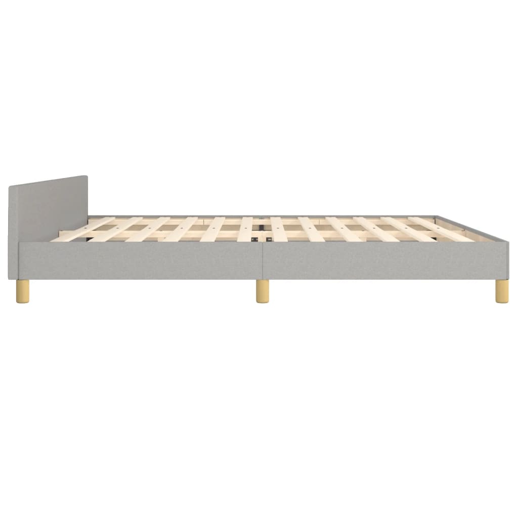 Bedframe zonder matras stof lichtgrijs 200x200 cm is nu te koop bij PeponiXL, paradijselijk wonen!