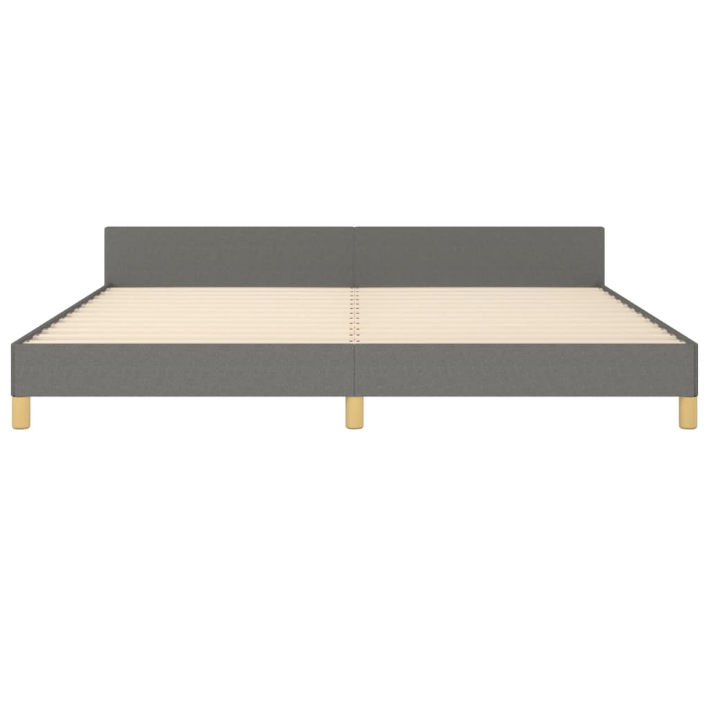Bedframe zonder matras stof donkergrijs 200x200 cm is nu te koop bij PeponiXL, paradijselijk wonen!