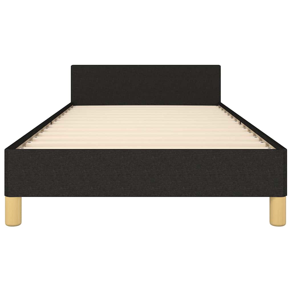 Bedframe zonder matras 80x200 cm stof zwart is nu te koop bij PeponiXL, paradijselijk wonen!