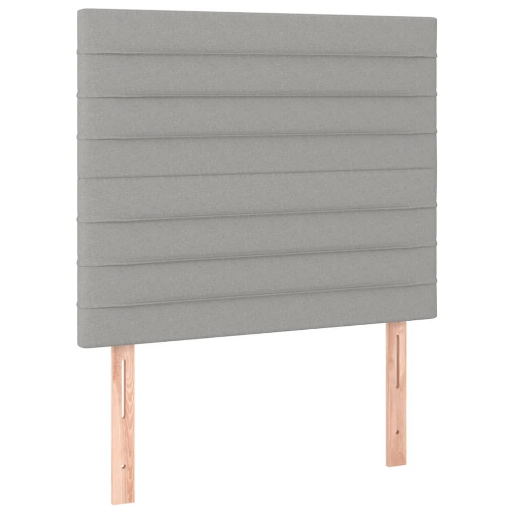 Bedframe zonder matras 90x190 cm stof lichtgrijs is nu te koop bij PeponiXL, paradijselijk wonen!