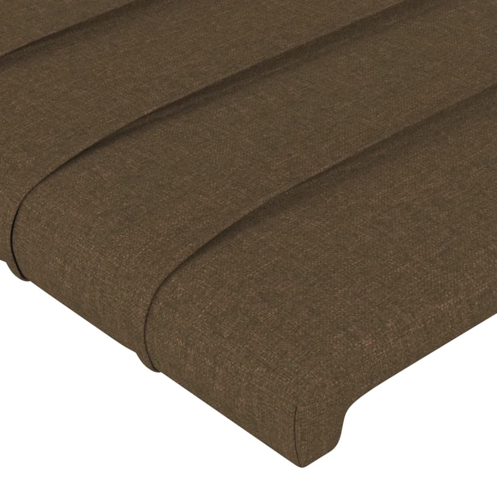 Bedframe zonder matras 100x200 cm stof donkerbruin is nu te koop bij PeponiXL, paradijselijk wonen!