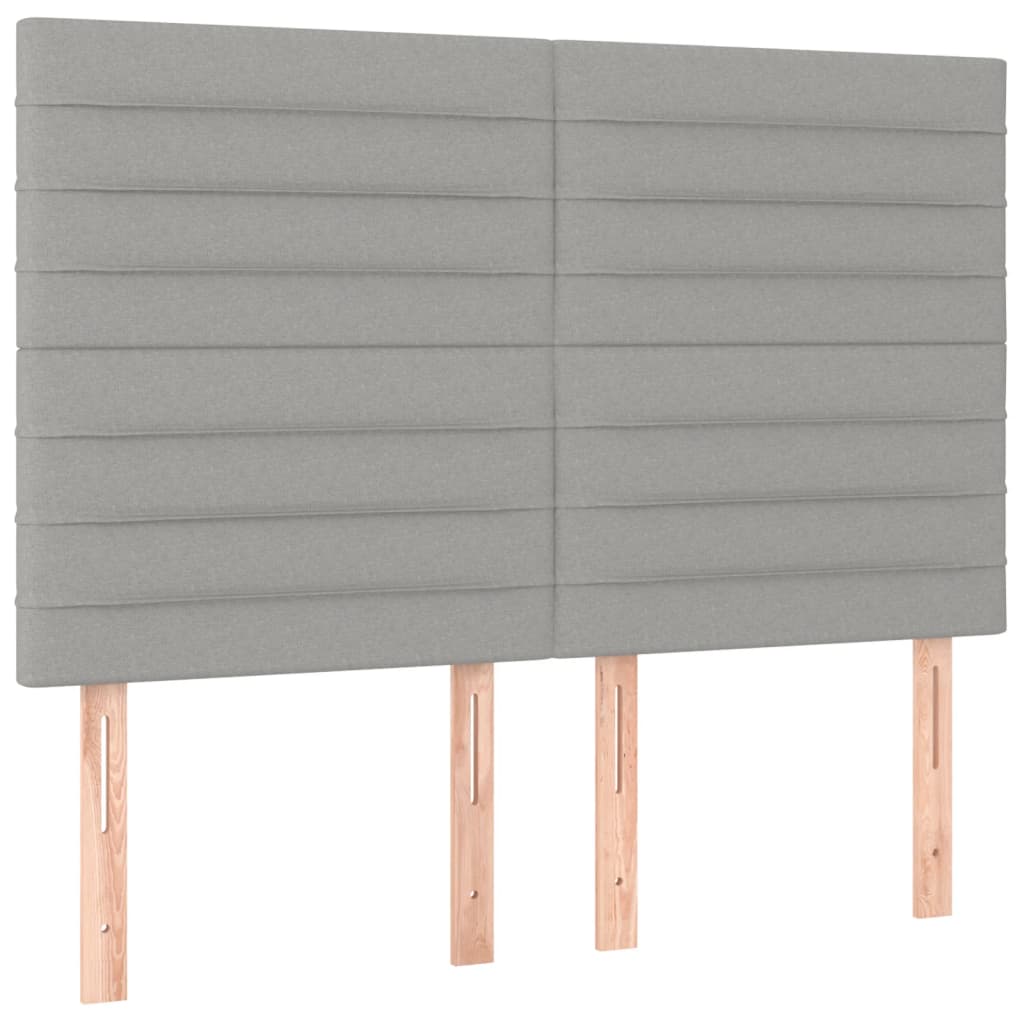 Bedframe zonder matras stof lichtgrijs 140x190 cm is nu te koop bij PeponiXL, paradijselijk wonen!