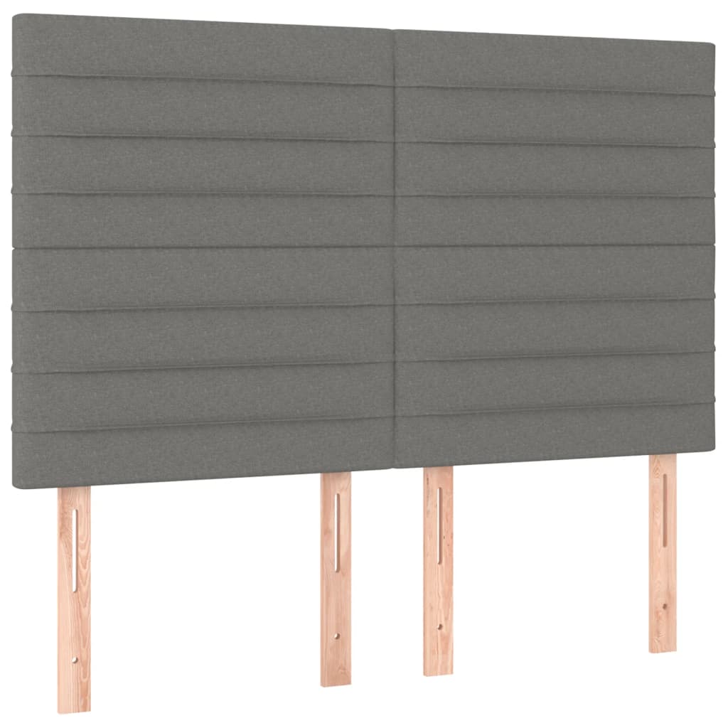 Bedframe zonder matras stof donkergrijs 140x190 cm is nu te koop bij PeponiXL, paradijselijk wonen!