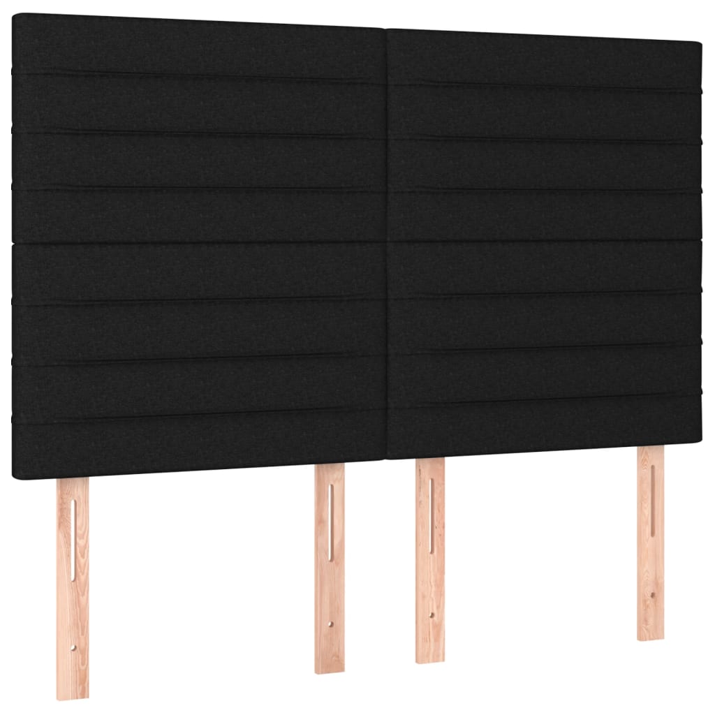 Bedframe zonder matras stof zwart 140x190 cm is nu te koop bij PeponiXL, paradijselijk wonen!