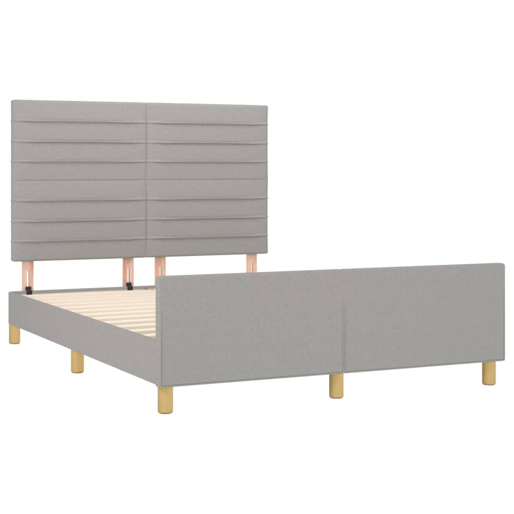Bedframe zonder matras stof lichtgrijs 140x200 cm is nu te koop bij PeponiXL, paradijselijk wonen!