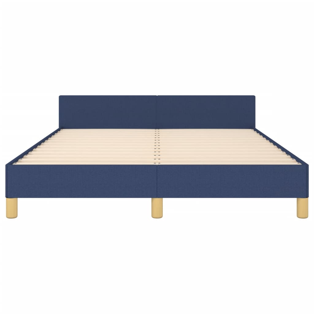 Bedframe zonder matras stof blauw 140x200 cm is nu te koop bij PeponiXL, paradijselijk wonen!