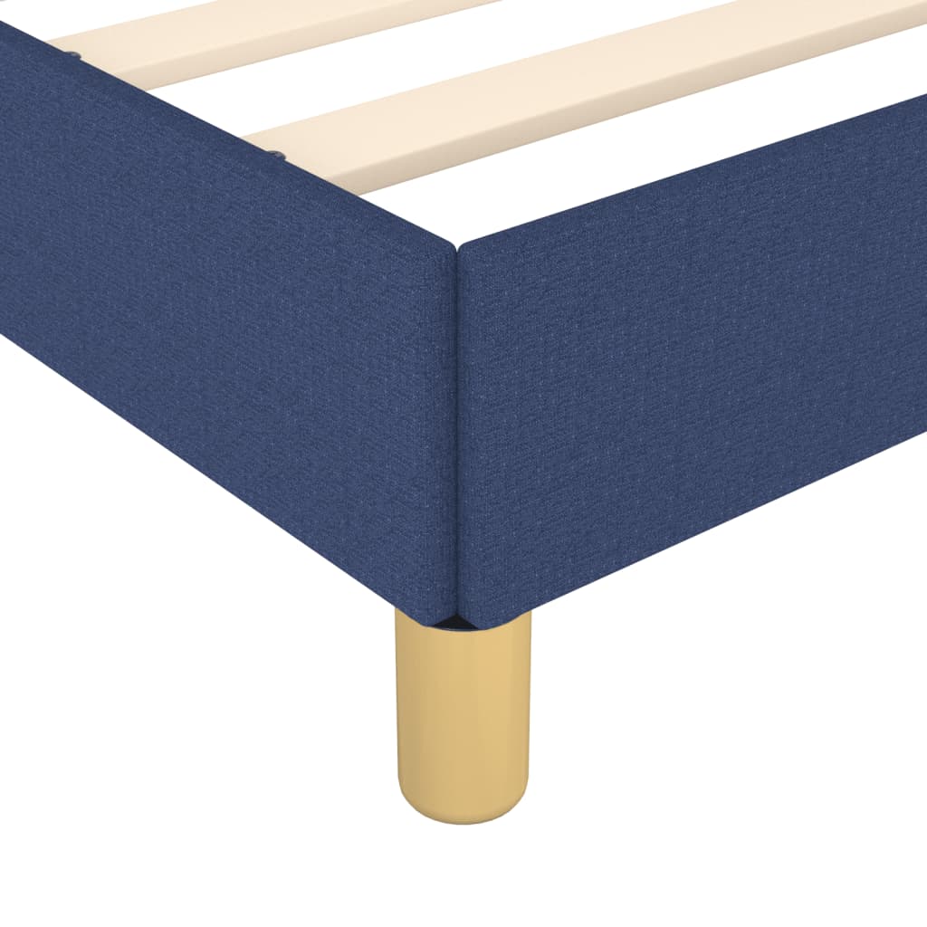 Bedframe zonder matras stof blauw 140x200 cm is nu te koop bij PeponiXL, paradijselijk wonen!