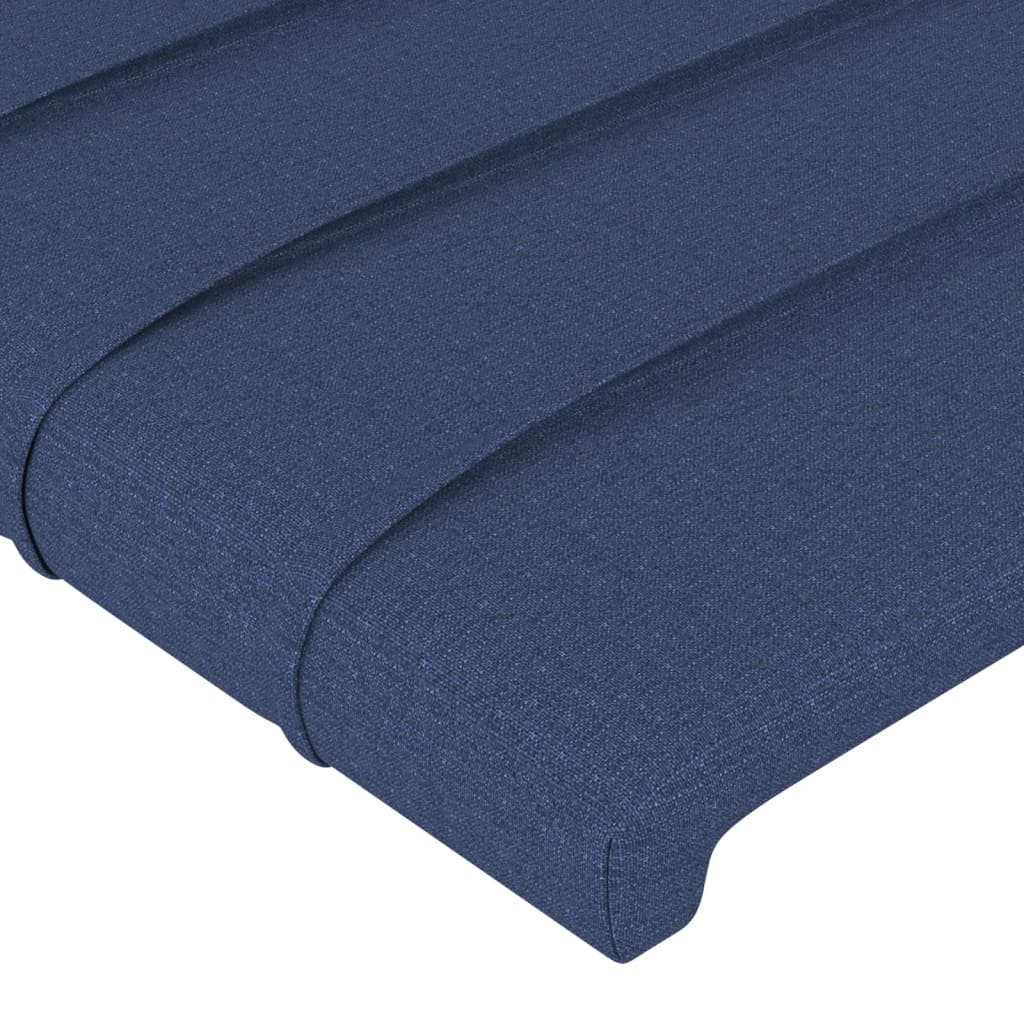Bedframe zonder matras stof blauw 140x200 cm is nu te koop bij PeponiXL, paradijselijk wonen!