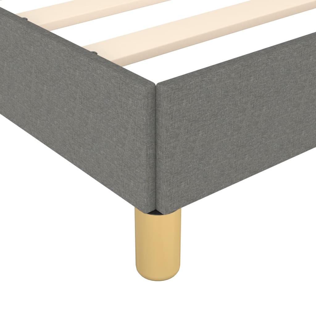 Bedframe zonder matras stof donkergrijs 160x200 cm is nu te koop bij PeponiXL, paradijselijk wonen!