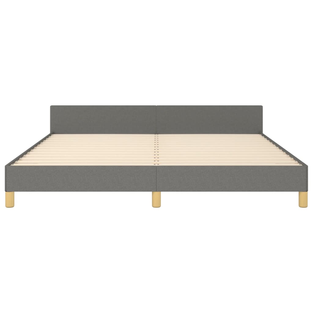 Bedframe zonder matras stof donkergrijs 180x200 cm is nu te koop bij PeponiXL, paradijselijk wonen!