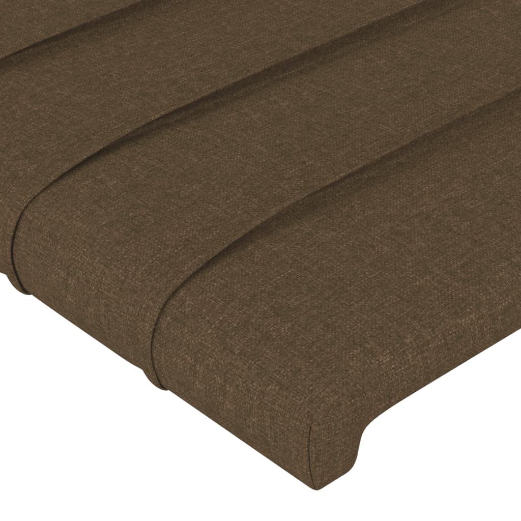 Bedframe zonder matras stof donkerbruin 200x200 cm is nu te koop bij PeponiXL, paradijselijk wonen!