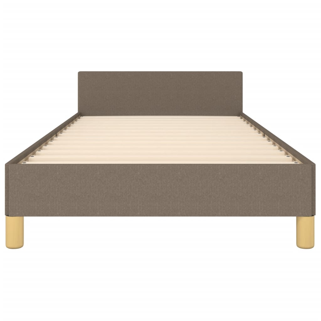 Bedframe zonder matras 80x200 cm stof taupe is nu te koop bij PeponiXL, paradijselijk wonen!