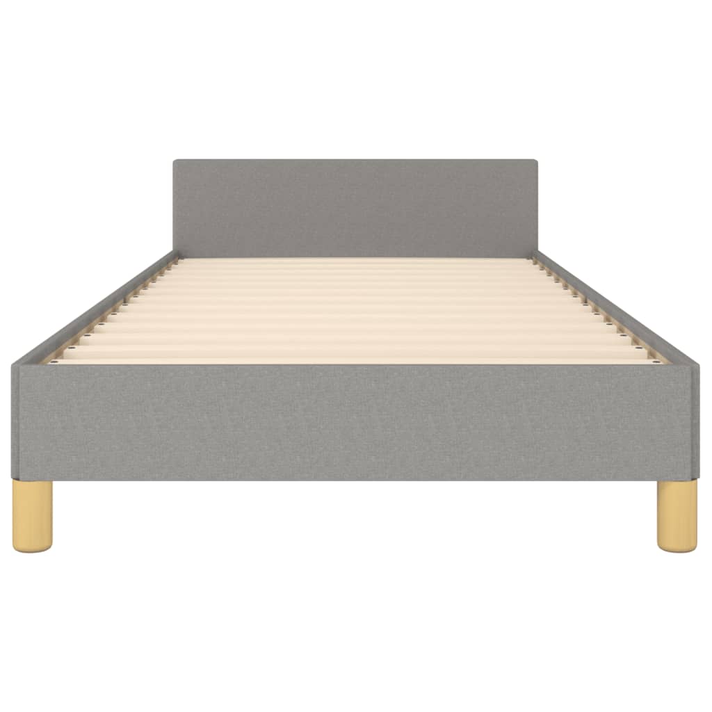 Bedframe zonder matras 90x190 cm stof lichtgrijs is nu te koop bij PeponiXL, paradijselijk wonen!
