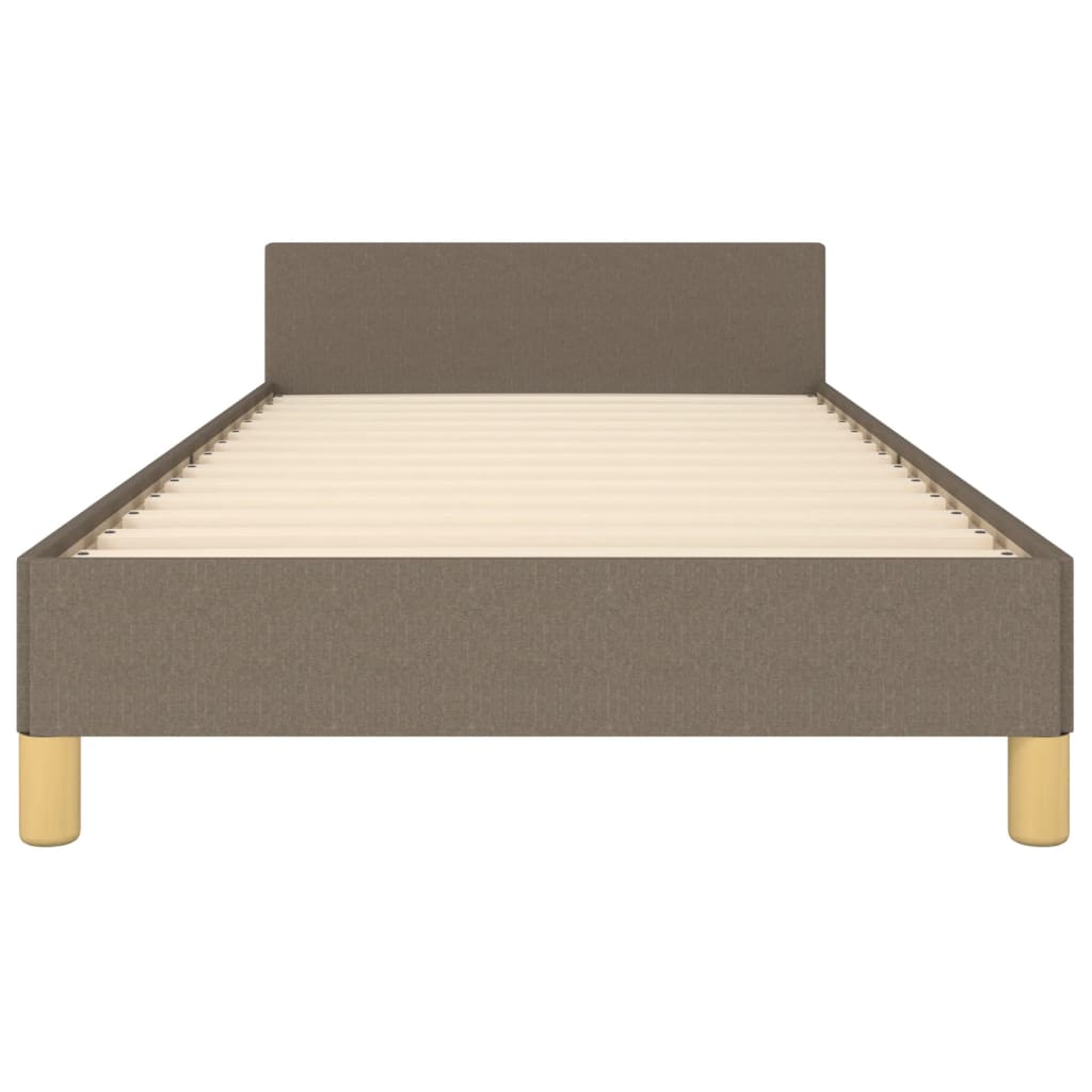 Bedframe zonder matras 90x200 cm stof taupe is nu te koop bij PeponiXL, paradijselijk wonen!