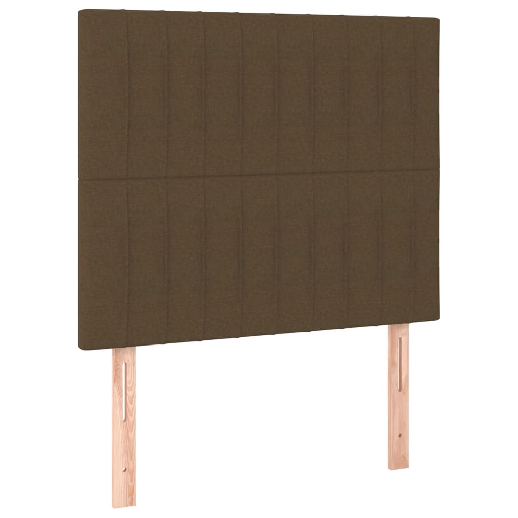 Bedframe zonder matras 100x200 cm stof donkerbruin is nu te koop bij PeponiXL, paradijselijk wonen!