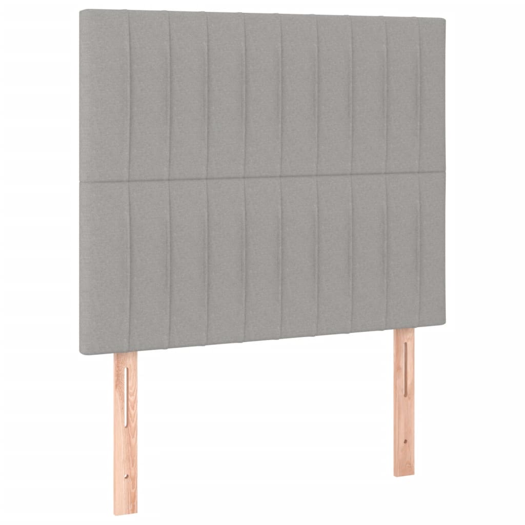 Bedframe zonder matras 120x200 cm stof lichtgrijs is nu te koop bij PeponiXL, paradijselijk wonen!