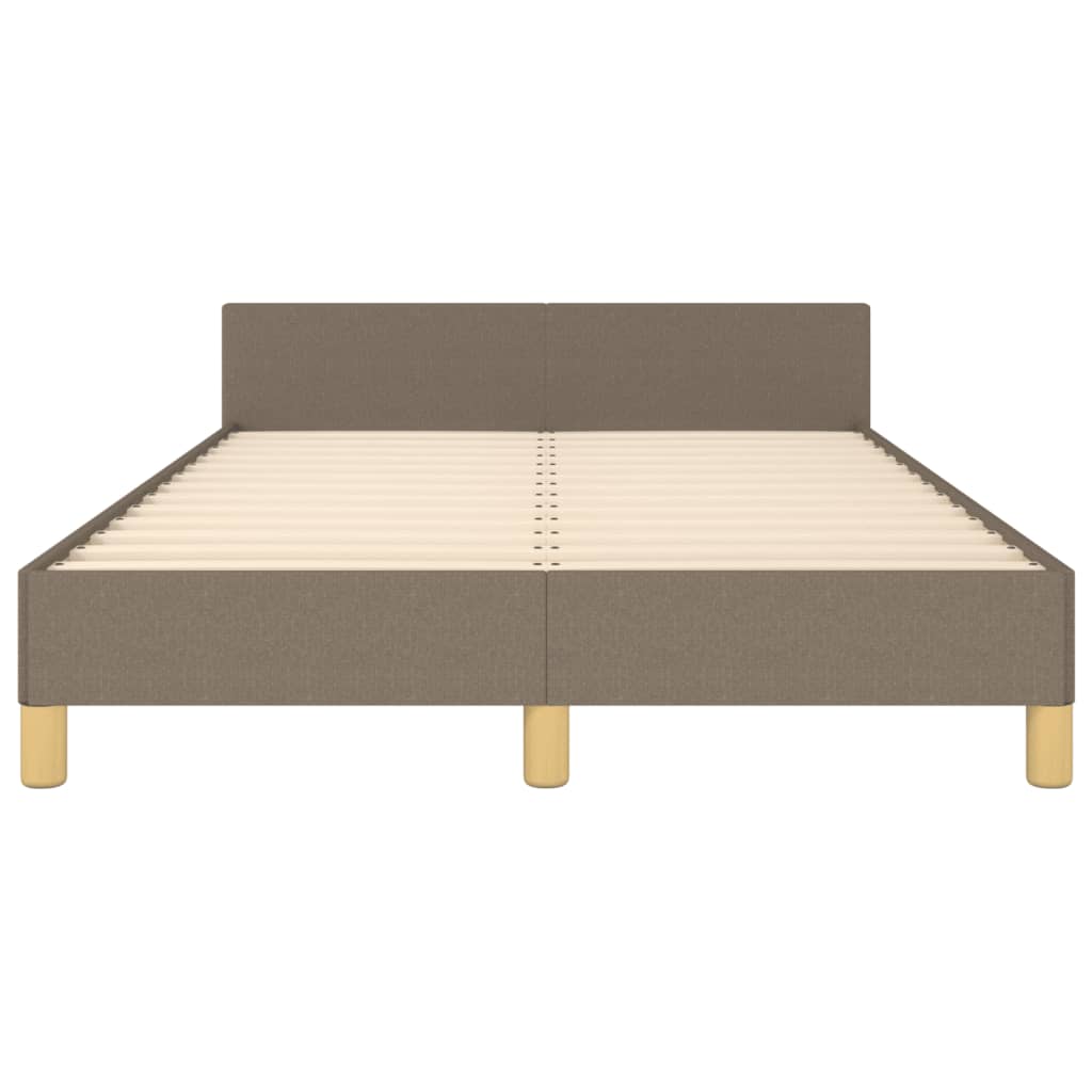 Bedframe zonder matras 120x200 cm stof taupe is nu te koop bij PeponiXL, paradijselijk wonen!