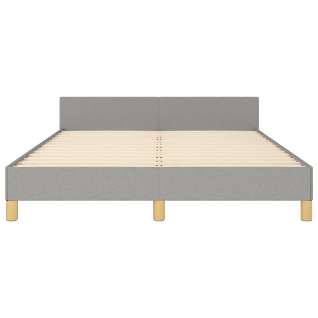 Bedframe zonder matras stof lichtgrijs 140x190 cm is nu te koop bij PeponiXL, paradijselijk wonen!