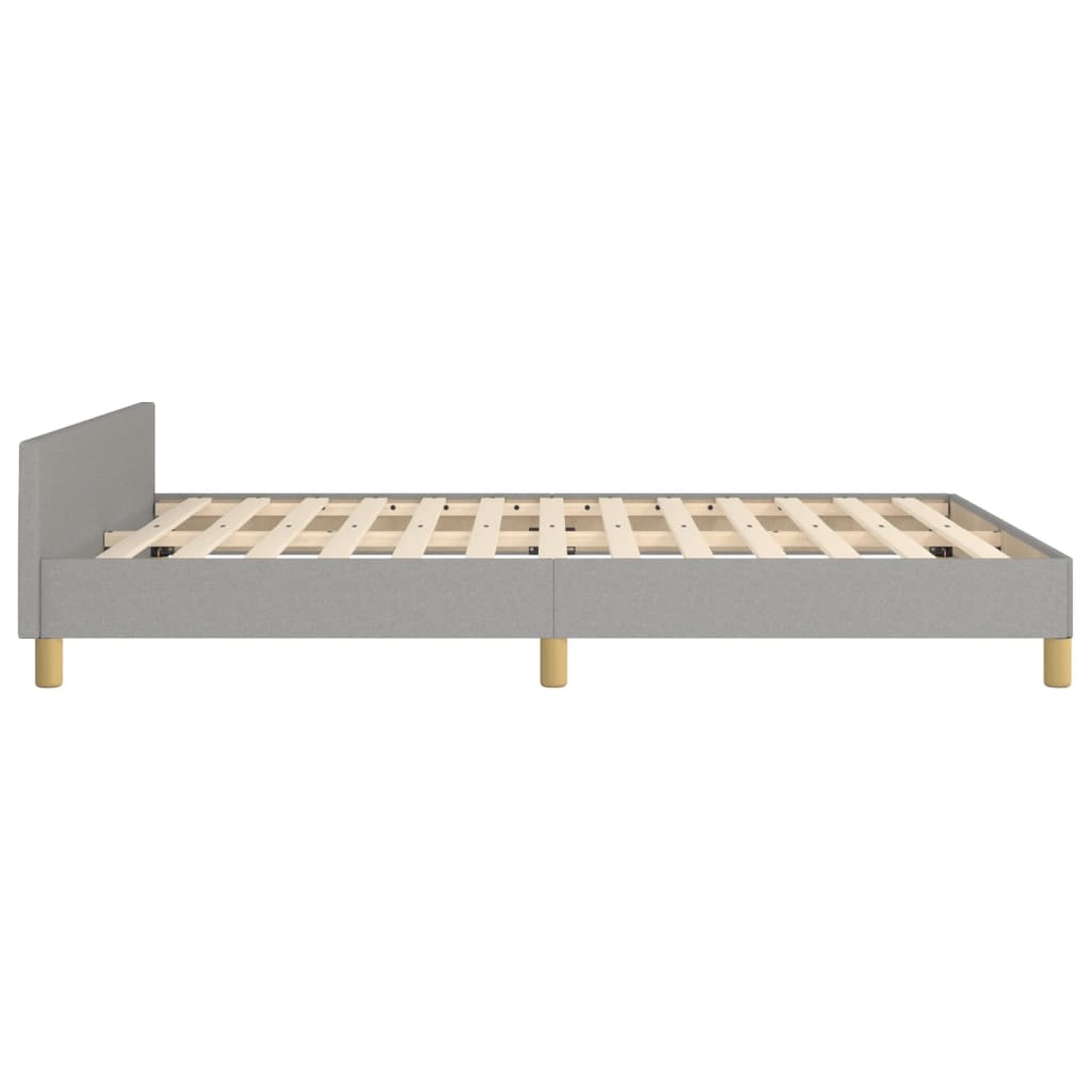Bedframe zonder matras stof lichtgrijs 140x190 cm is nu te koop bij PeponiXL, paradijselijk wonen!
