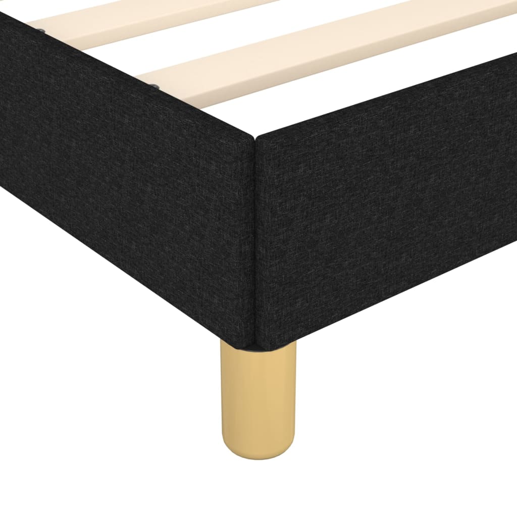 Bedframe zonder matras stof zwart 140x200 cm is nu te koop bij PeponiXL, paradijselijk wonen!