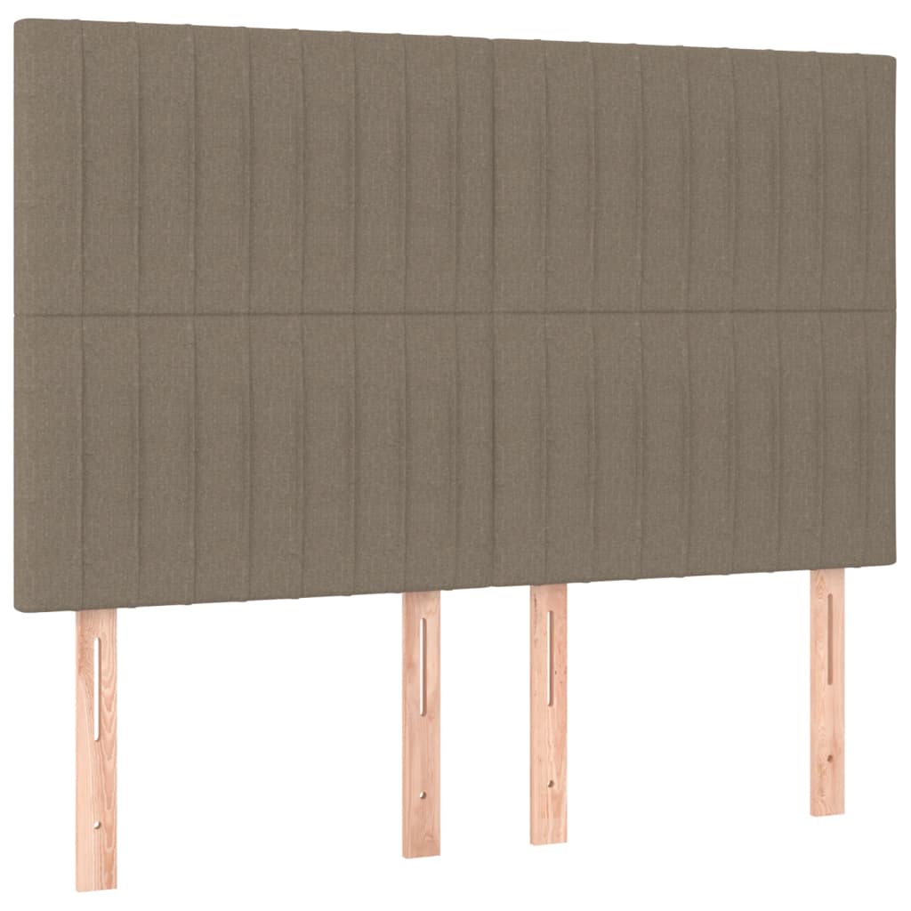 Bedframe zonder matras stof taupe 140x200 cm is nu te koop bij PeponiXL, paradijselijk wonen!