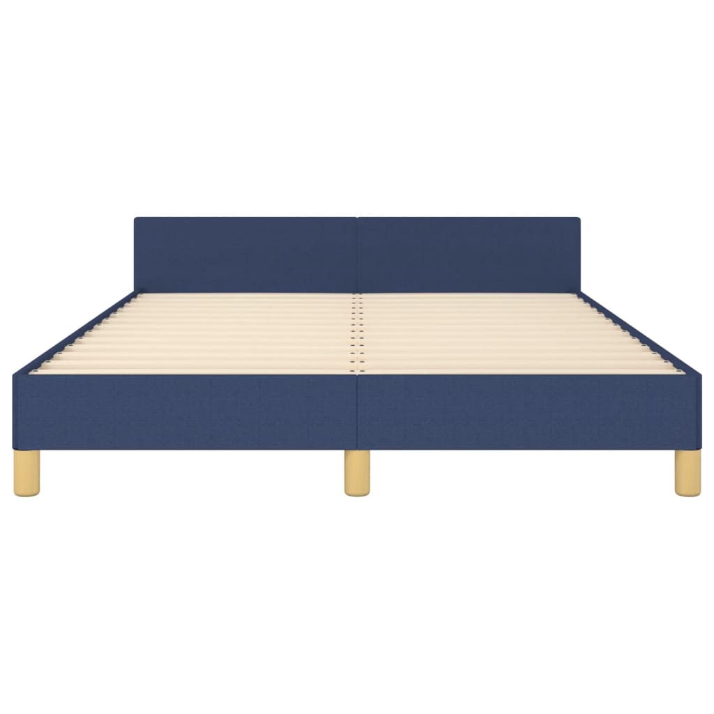 Bedframe zonder matras stof blauw 140x200 cm is nu te koop bij PeponiXL, paradijselijk wonen!