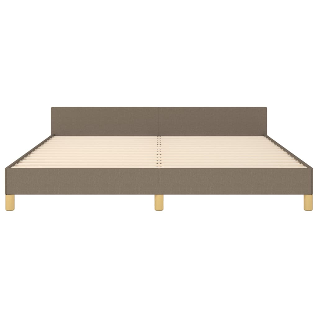 Bedframe zonder matras stof taupe 160x200 cm is nu te koop bij PeponiXL, paradijselijk wonen!