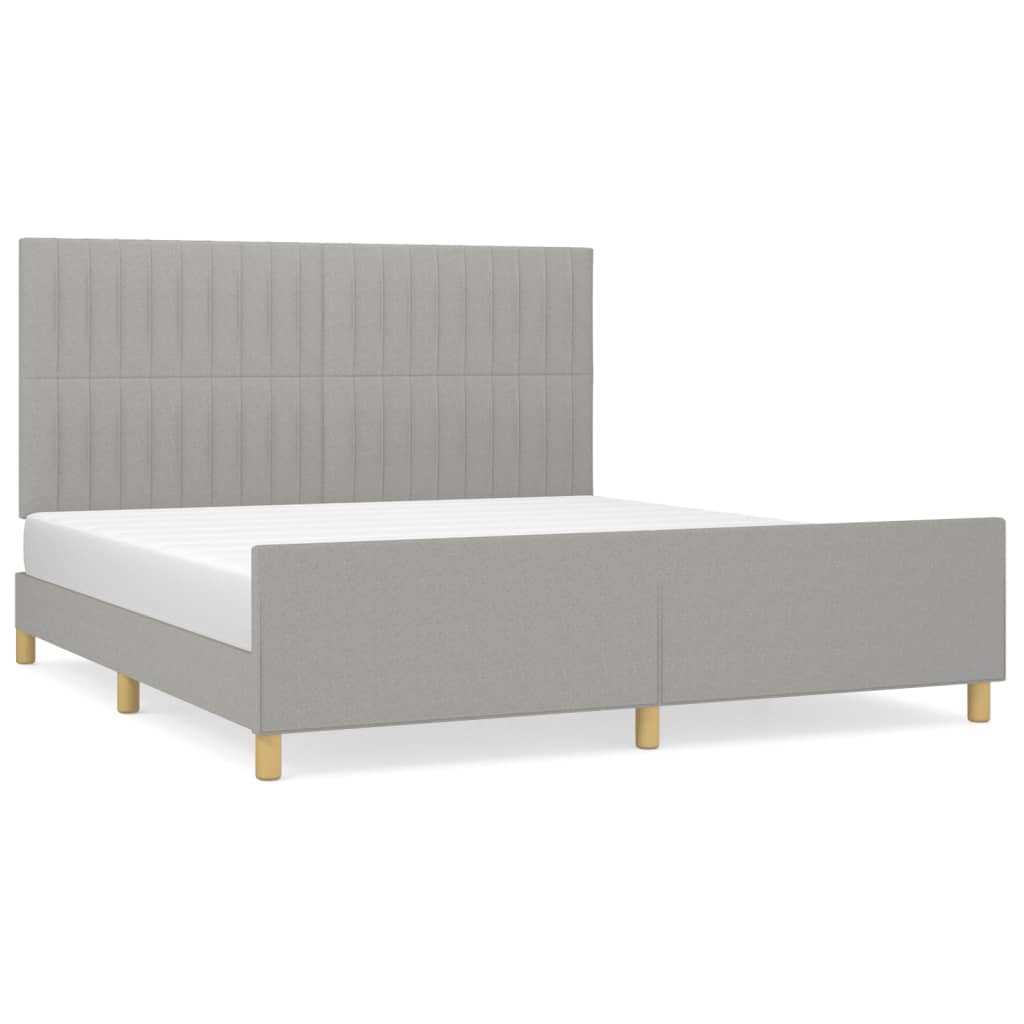 Bedframe zonder matras stof lichtgrijs 180x200 cm is nu te koop bij PeponiXL, paradijselijk wonen!