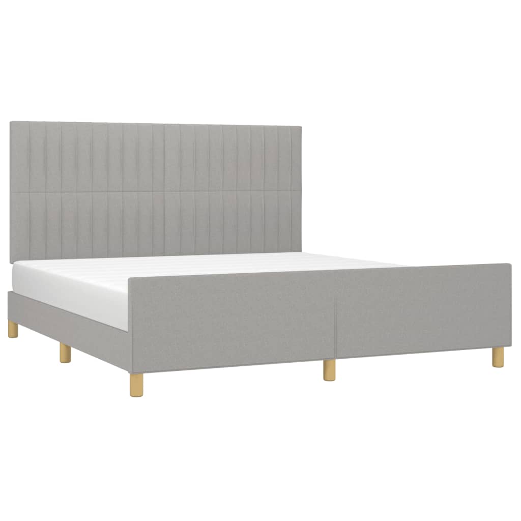 Bedframe zonder matras stof lichtgrijs 180x200 cm is nu te koop bij PeponiXL, paradijselijk wonen!