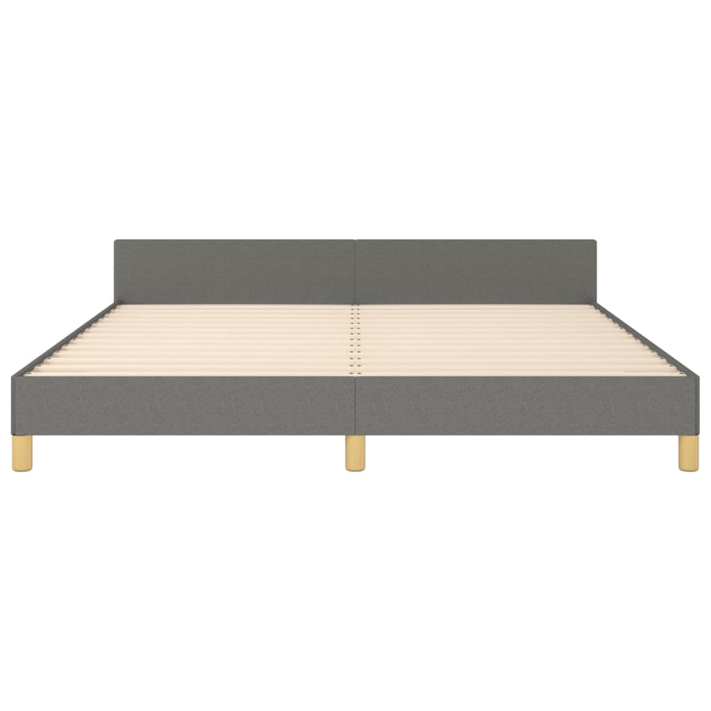 Bedframe zonder matras stof donkergrijs 180x200 cm is nu te koop bij PeponiXL, paradijselijk wonen!