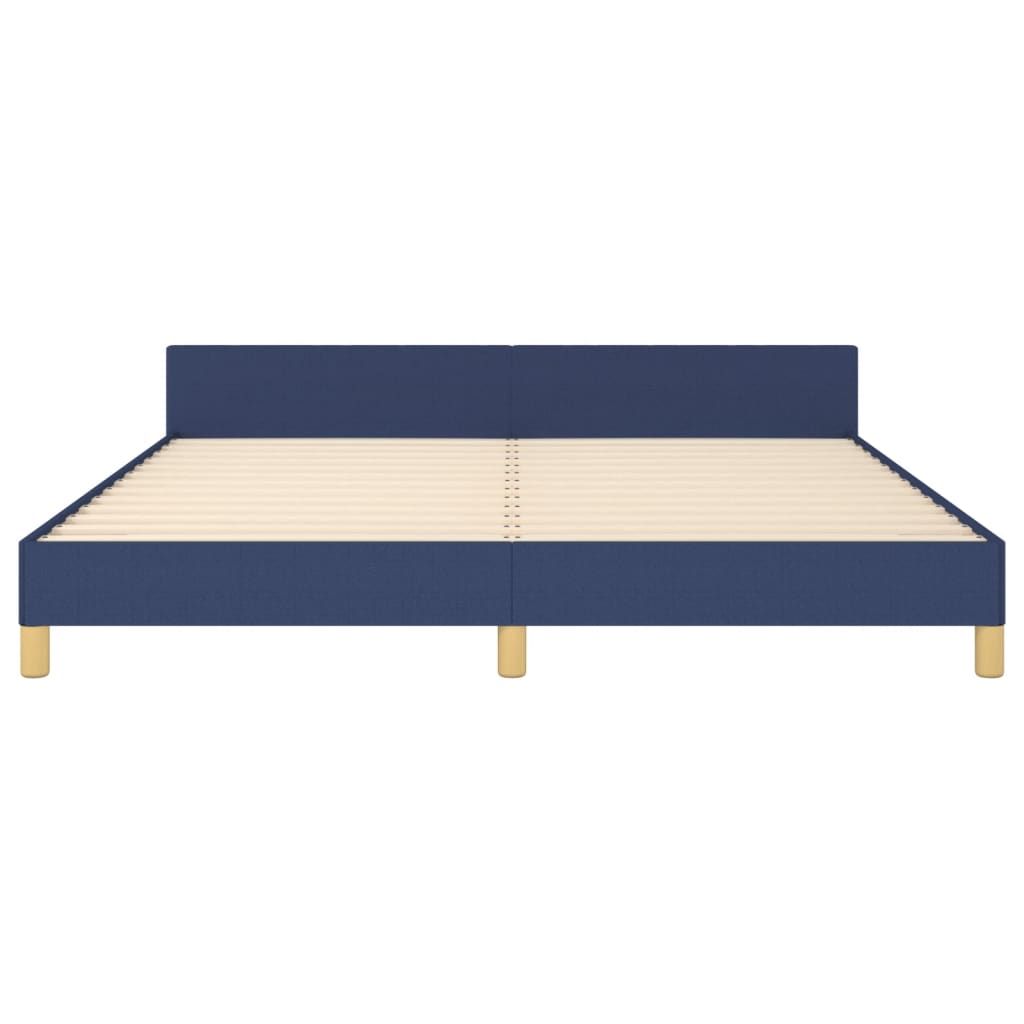 Bedframe zonder matras stof blauw 180x200 cm is nu te koop bij PeponiXL, paradijselijk wonen!