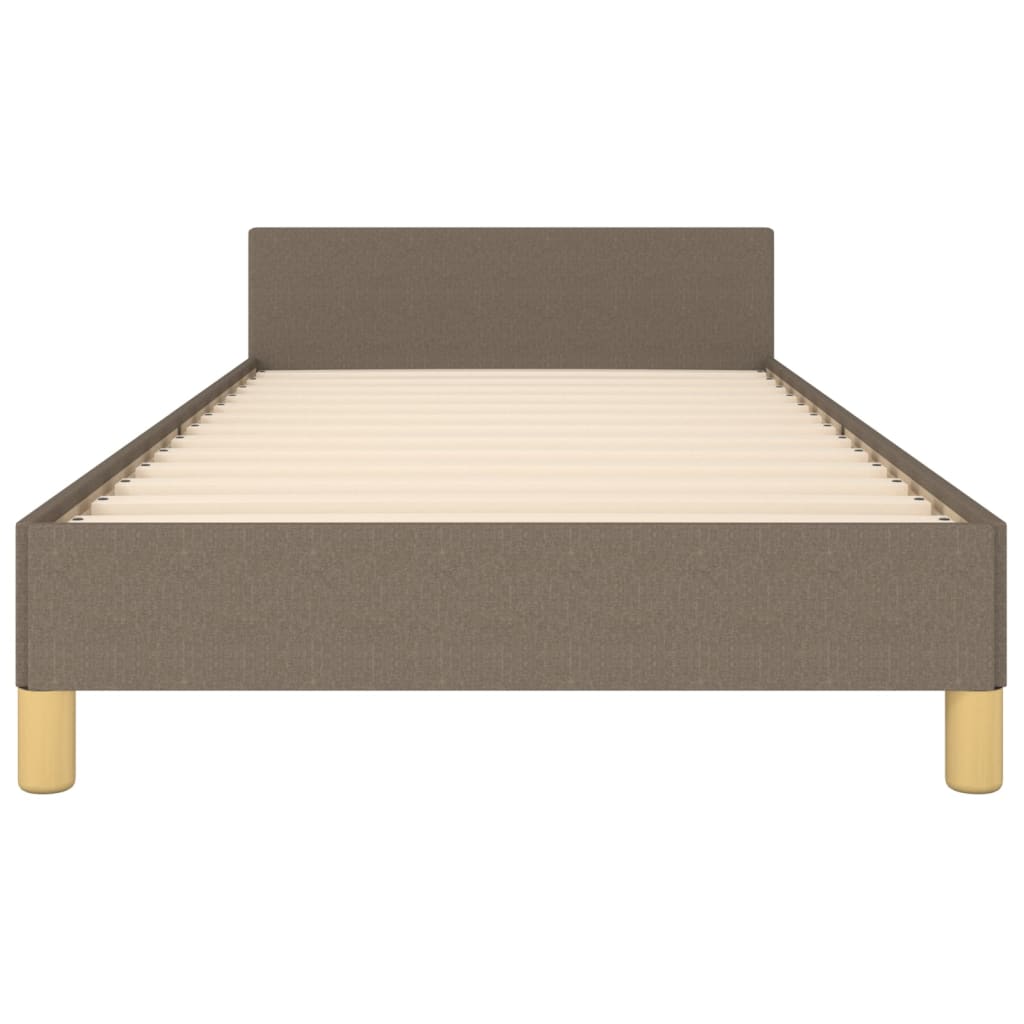 Bedframe zonder matras 100x200 cm stof taupe is nu te koop bij PeponiXL, paradijselijk wonen!